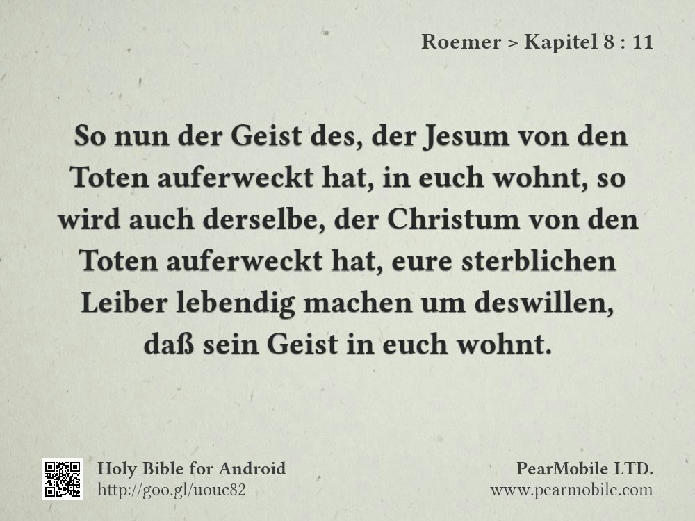 Roemer, Kapitel 8:11